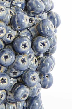 Light en Living Vaas deco Ø20X22,5 cm BERRIES keramiek donkerblauw