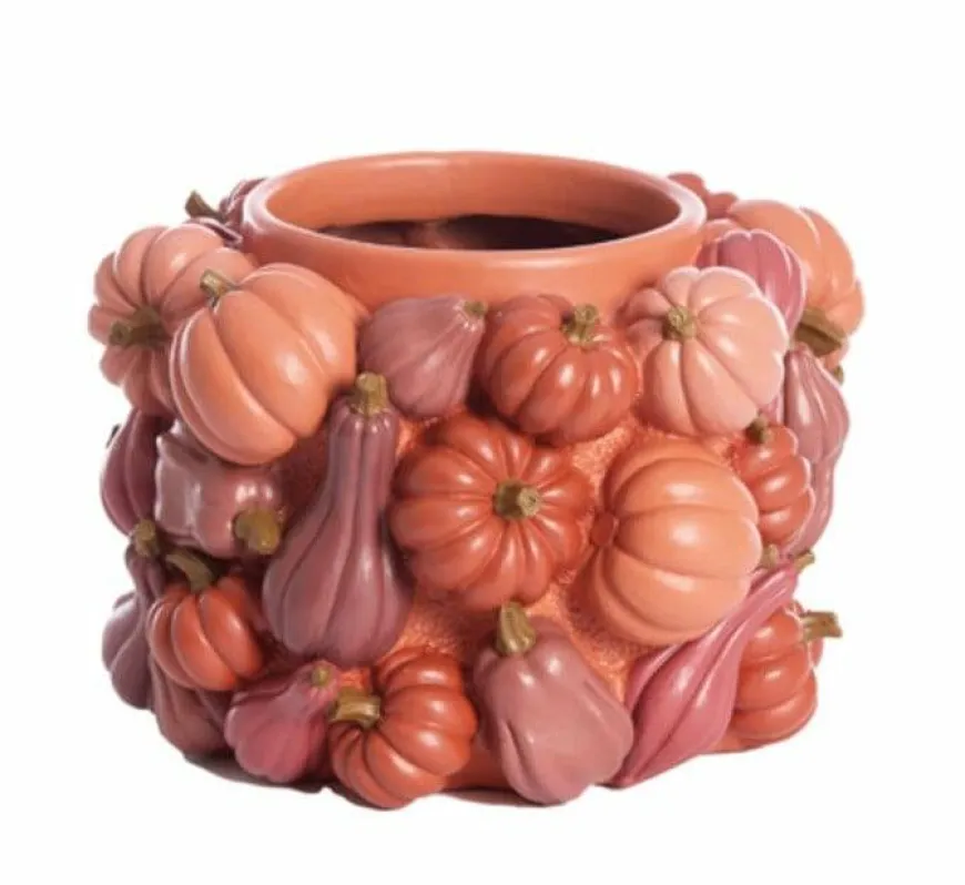 Light en Living Vaas deco Ø28x18 cm PUMPKIN rood