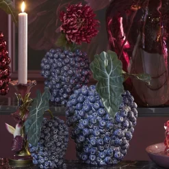 Light en Living Vaas deco Ø15X17,5 cm BERRIES keramiek donkerblauw