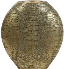 Light en Living Vaas deco 29,5x8x31,5 cm SKELD antiek brons