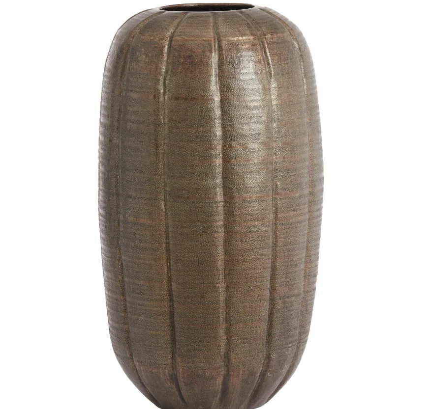 Light en Living Vaas deco Ø35x63 cm AGNITA donker bruin
