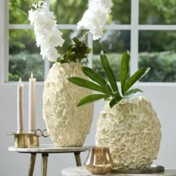 Light en Living Vaas deco Ø26x39,5 cm AGELLO crème