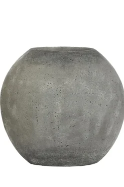 Light en Living Vaas deco RAYSKIN grijs - 40x14x36 cm