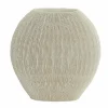 Light en Living Vaas deco 41x13x39,5 cm BUBIO crème