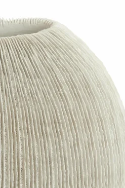 Light en Living Vaas deco 41x13x39,5 cm BUBIO crème