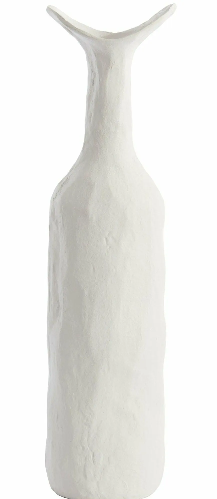 Light en Living Vaas deco 13x12,5x50 cm TEODORA crème
