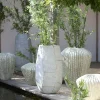Light en Living Vaas deco Ø32x28 cm CACTI shiny mint groen