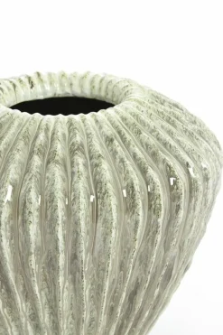 Light en Living Vaas deco Ø32x28 cm CACTI shiny mint groen