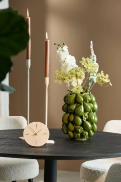 Light en Living Vaas deco 23,5x23x32,5 cm NATALIA keramiek donker groen