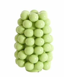 Light en Living Vaas deco Ø16X24 Cm BOYANG Keramiek Shiny Groen