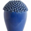 Light en Living Vaas deco Ø39,5x57 cm LOVRO keramiek donkerblauw