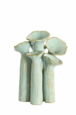 Light en Living Vaas deco 24x21x31 cm MISURINA paars-lichtblauw