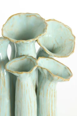 Light en Living Vaas deco 24x21x31 cm MISURINA paars-lichtblauw