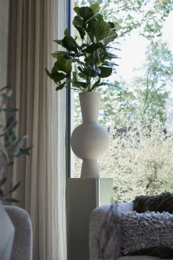Light en Living Vaas deco Ø30x75 cm CHEDI mat licht grijs