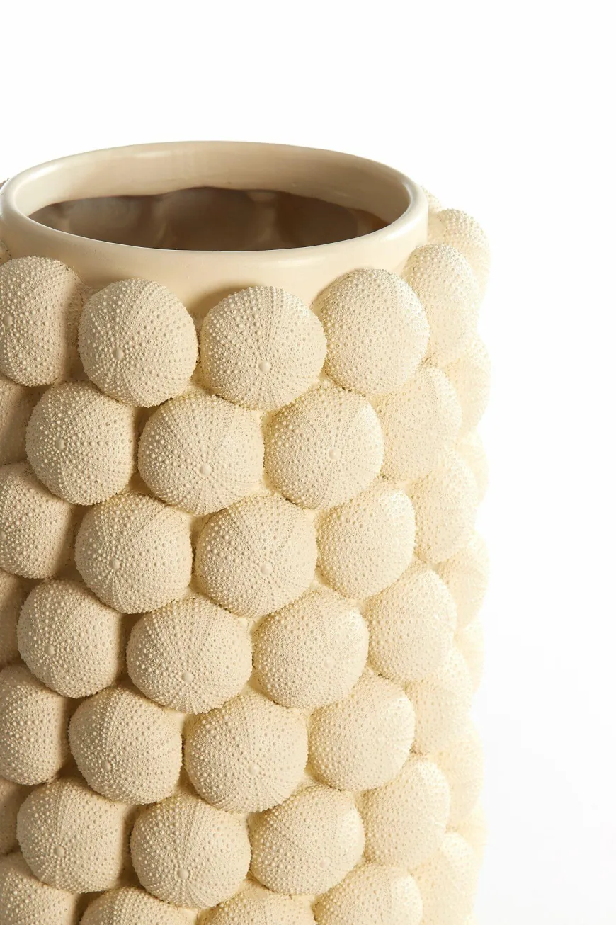 Light en Living Vaas deco Ø19X32,5 cm ZEEËGEL creme