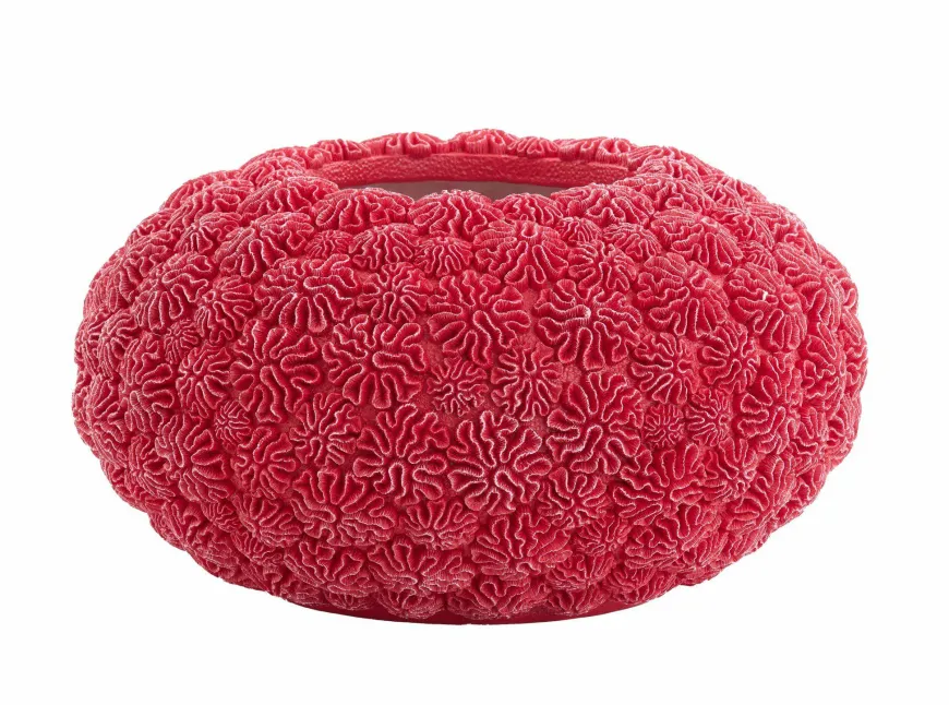 Light en Living Vaas Deco Ø47,5X25,5 CM Coral Rood