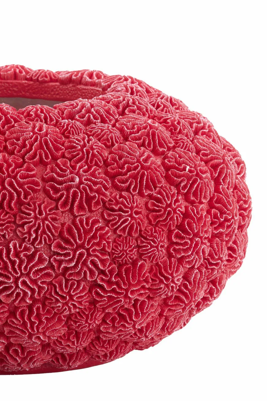 Light en Living Vaas Deco Ø47,5X25,5 CM Coral Rood