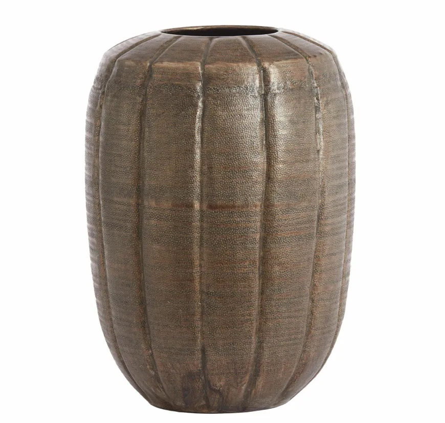 Light en Living Vaas deco Ø33.5x47 cm AGNITA donker bruin