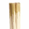 Light en Living Vaas deco 12x9,5x30 cm FLOVILLA keramiek crème+olijf groen