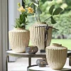 Light en Living Vaas deco Ø30X32 cm TALEA keramiek zand-beige