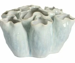 Light en Living Vaas deco Ø28x38 cm ZELATA keramiek crème+taupe
