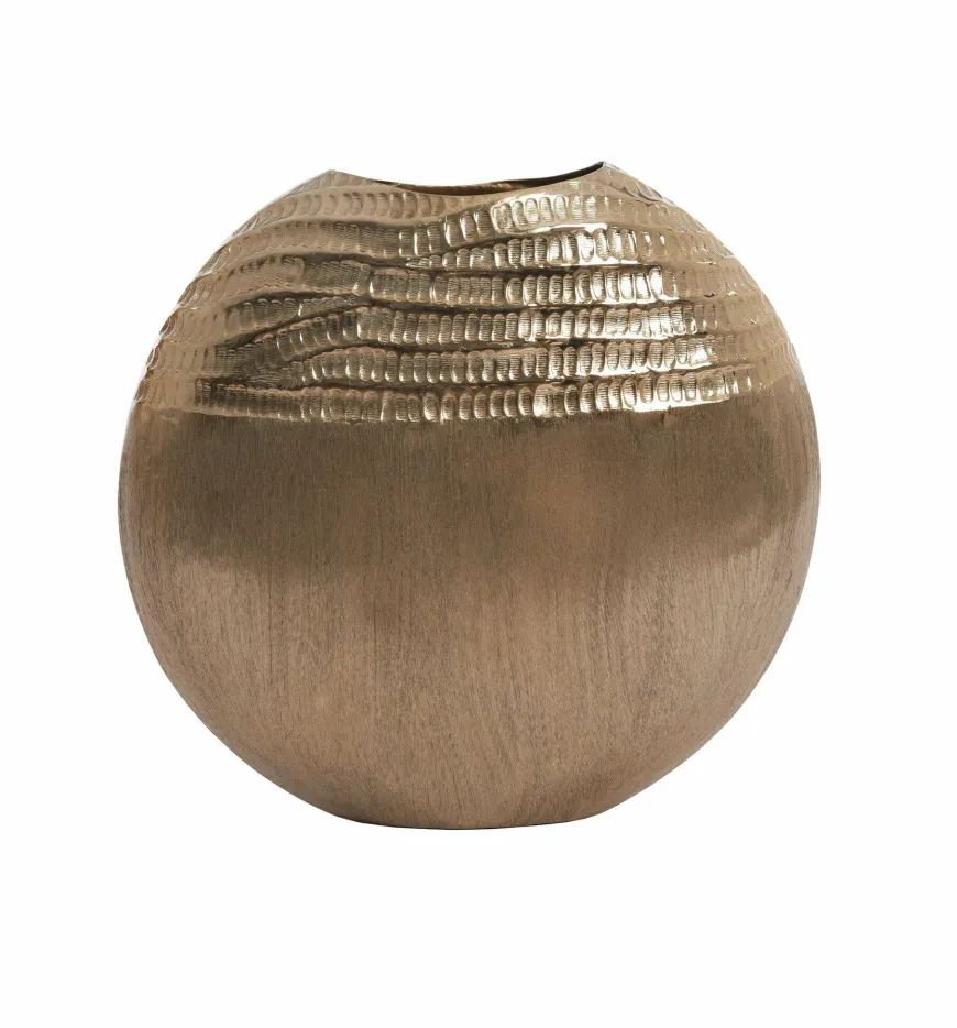 Light en Living Vaas deco 35x9,5x34 cm MAZAN goud