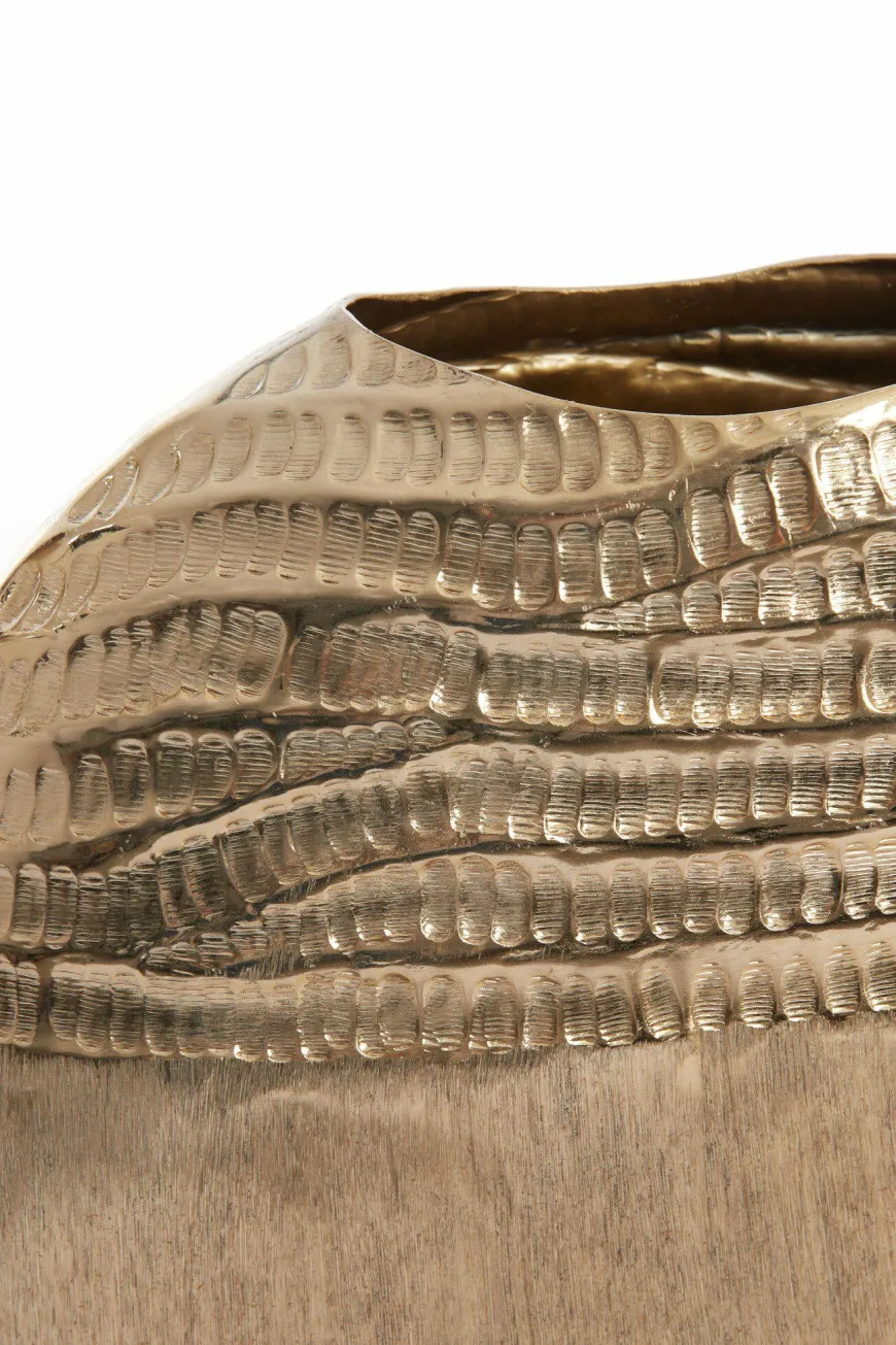 Light en Living Vaas deco 35x9,5x34 cm MAZAN goud