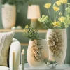 Light en Living Vaas deco 31,5X27X50 cm AMIATA keramiek mat crème