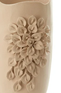 Light en Living Vaas deco 31,5X27X50 cm AMIATA keramiek mat crème