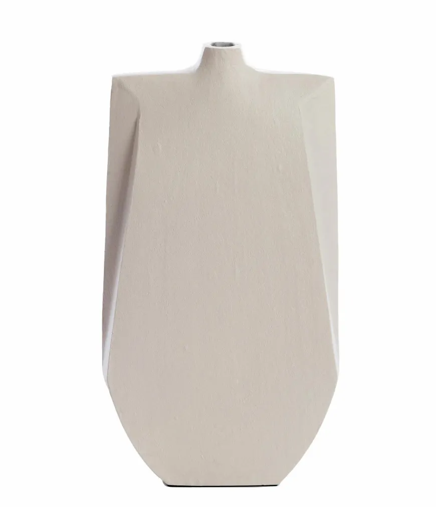 Light en Living Vaas deco 21x7,5x41 cm MAKAHA crème