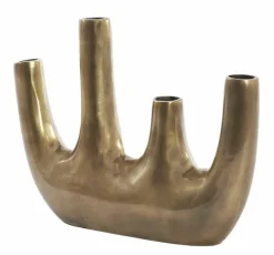 Light en Living Vaas deco 37x7x21,5 cm KUTA antiek brons