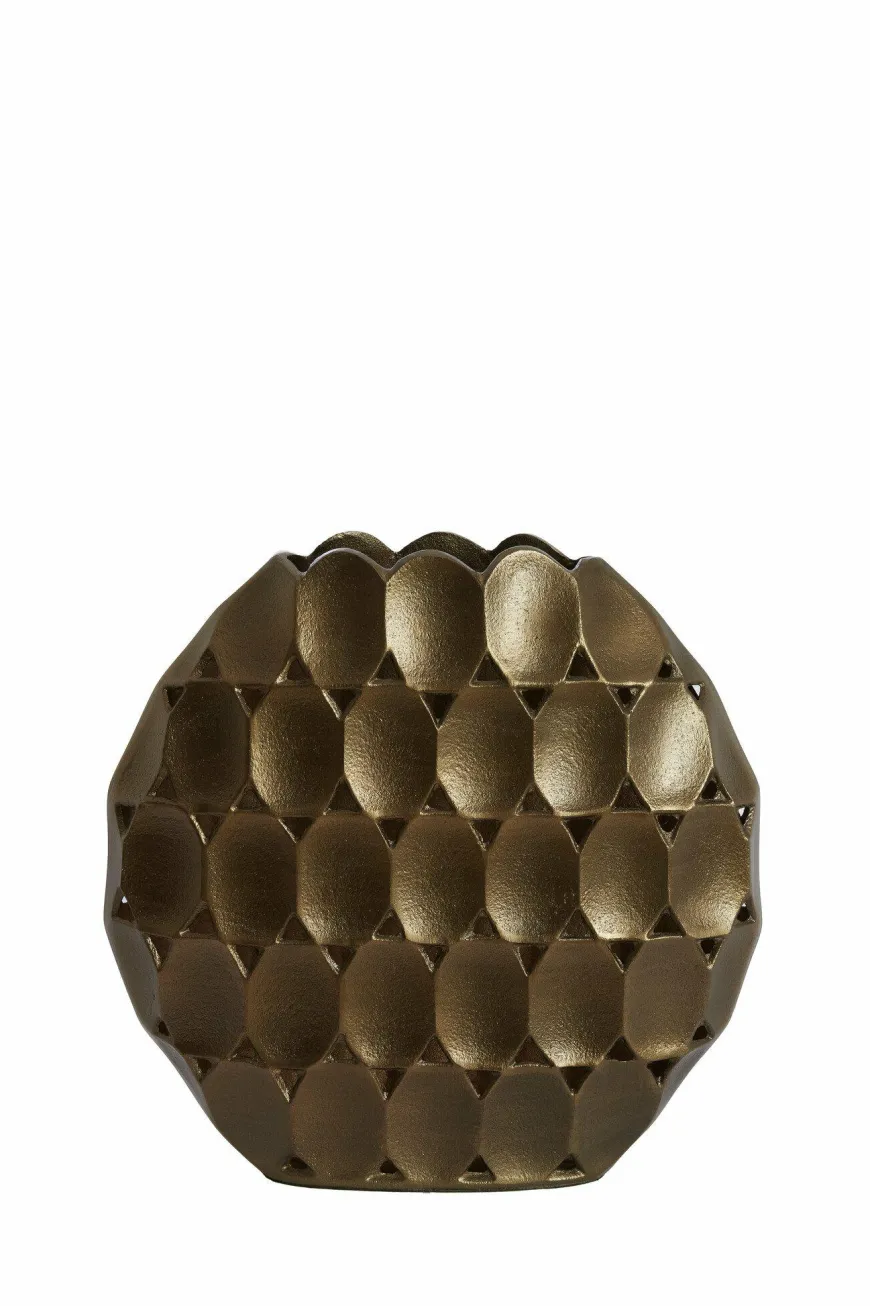 Light en Living Vaas deco 32X9X33 cm ORLAN goud