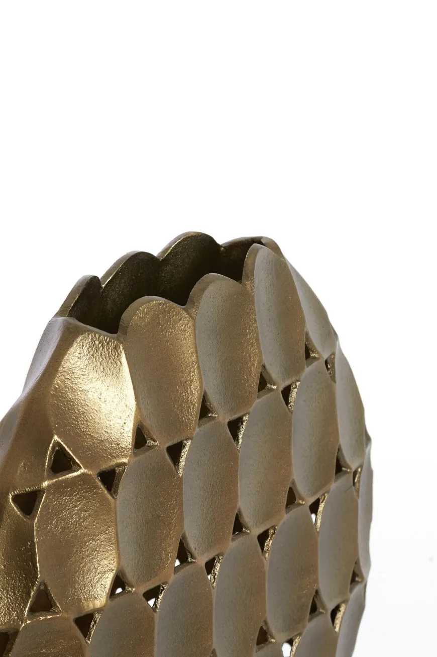 Light en Living Vaas deco 32X9X33 cm ORLAN goud