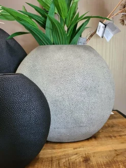 Light en Living Vaas deco RAYSKIN mat zwart - 49,5x20x45 cm