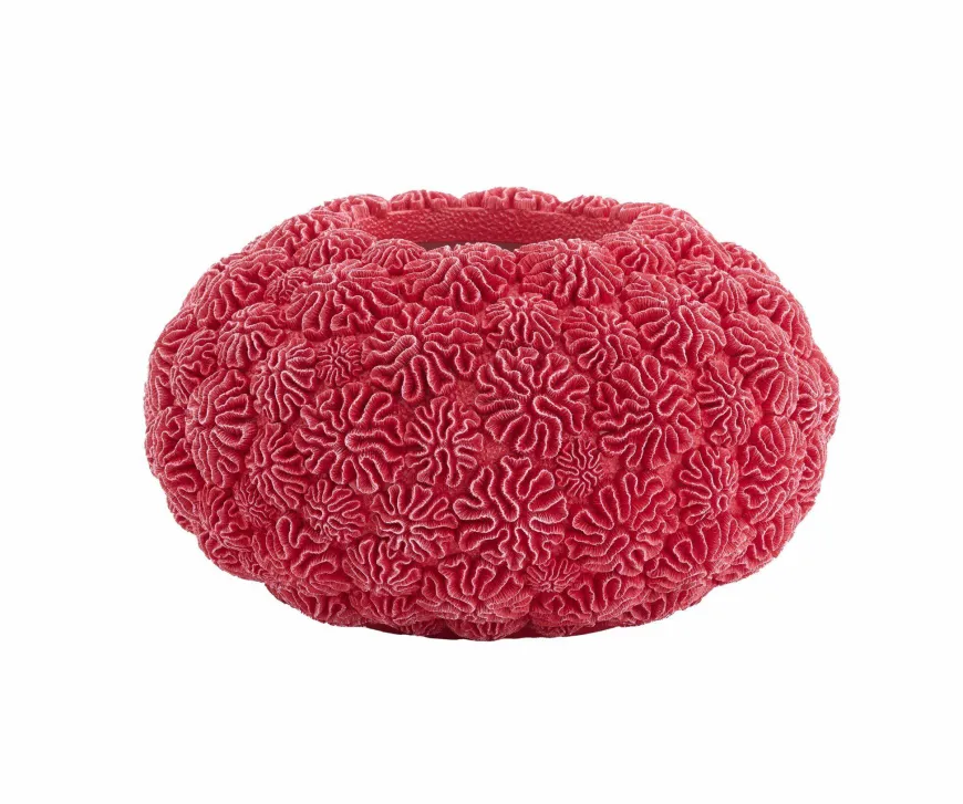 Light en Living Vaas Deco Ø37X21 Cm Coral Rood