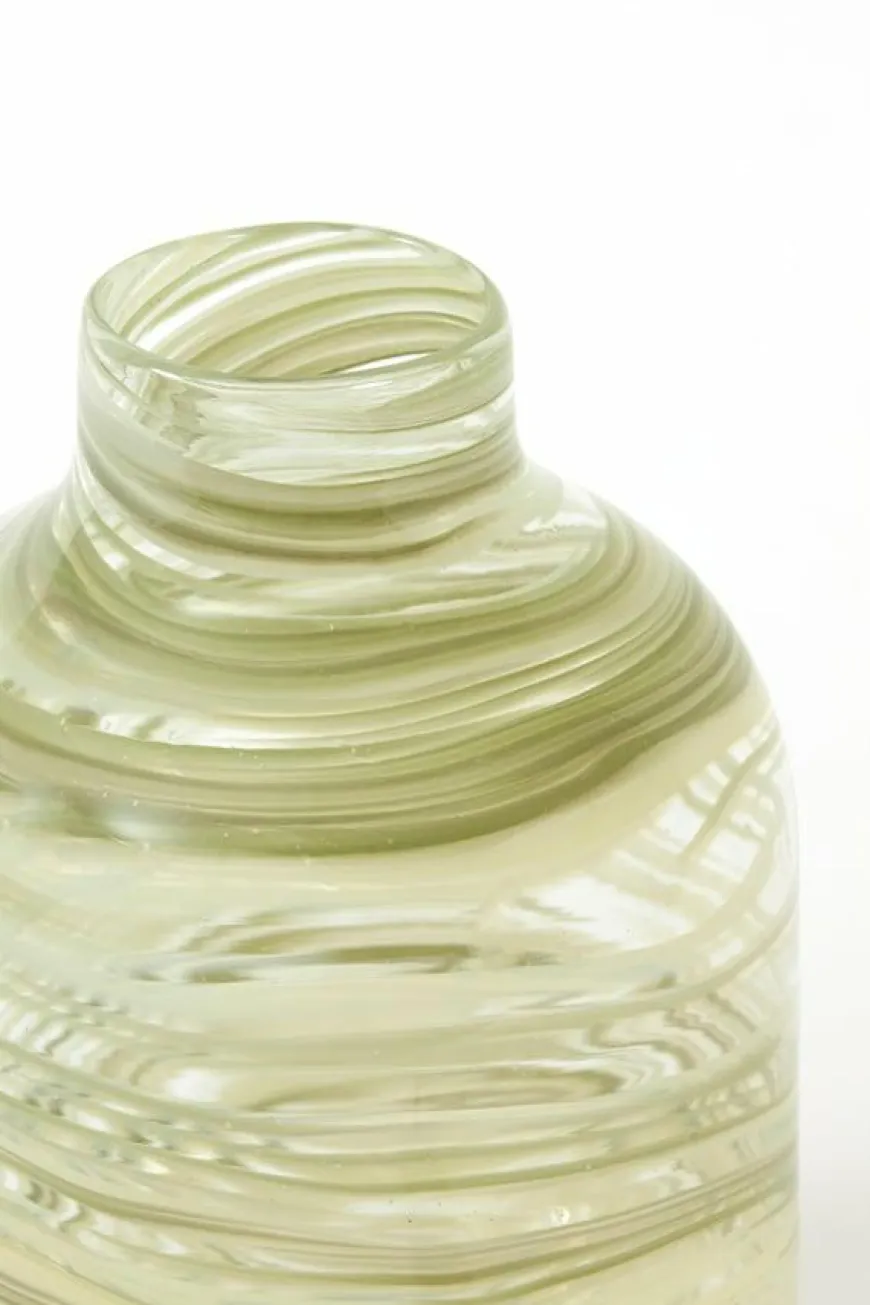 Light en Living Vaas INDIE glas groen - 2 maten