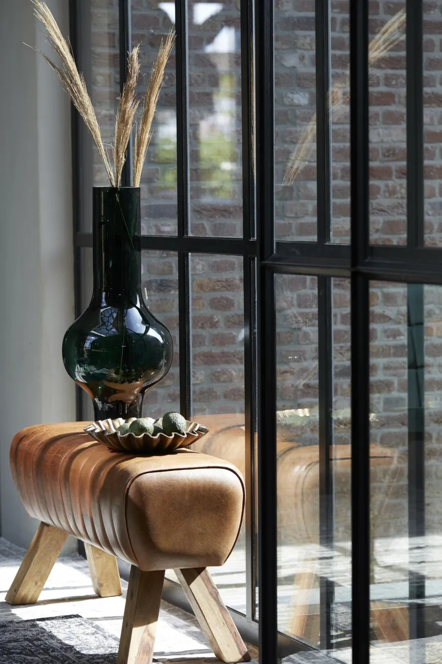 Light en Living Vaas KAELA glas groen - 2 maten