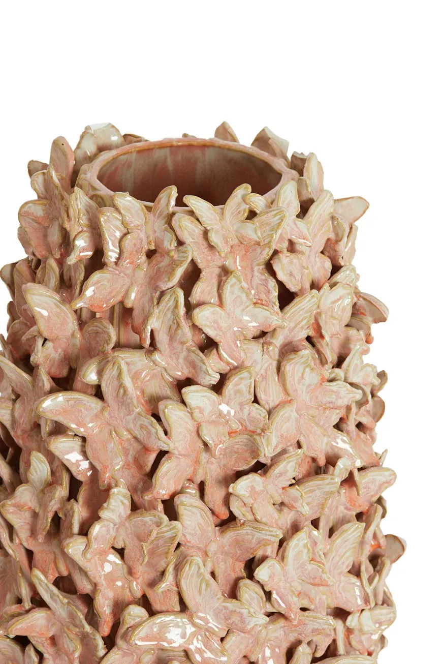Light en Living Vaas MARIPOSA Ø23x36,5 cm – Keramiek Roze | Light & Living