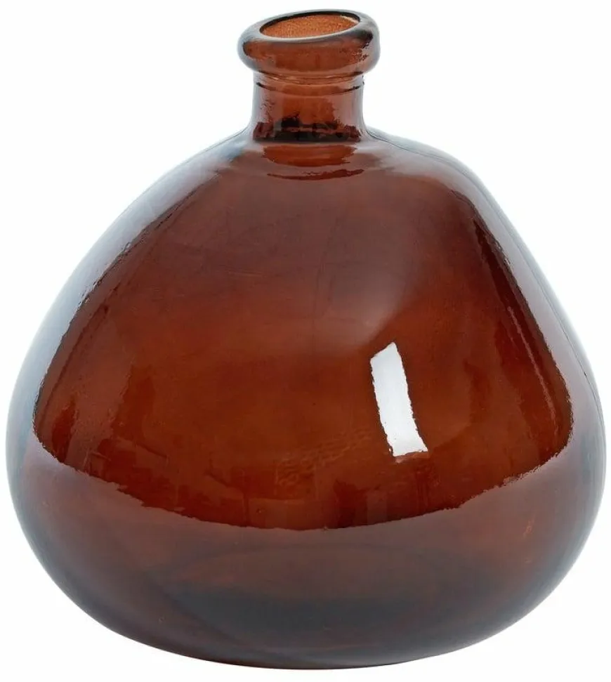 Light en Living Vaas Selores glas - Groen, bruin of bruin - zand
