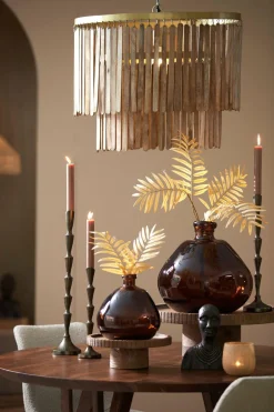 Light en Living Vaas Selores glas - Groen, bruin of bruin - zand