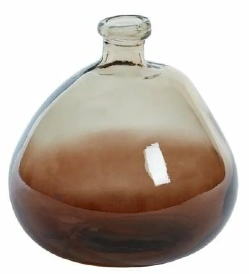 Light en Living Vaas Selores glas - Groen, bruin of bruin - zand