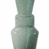 Light en Living Vaas TROSMU glas donker groen-goud - 2 maten