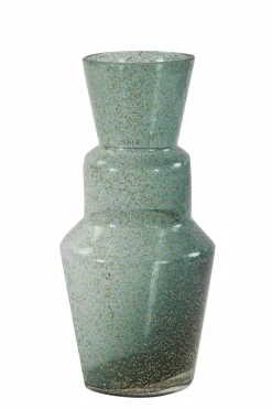 Light en Living Vaas TROSMU glas donker groen-goud - 2 maten
