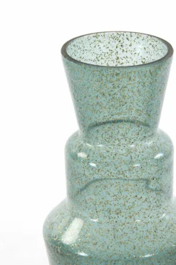 Light en Living Vaas TROSMU glas donker groen-goud - 2 maten