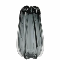Light en Living Vaas Ø21x38 cm MURELA glas grijs