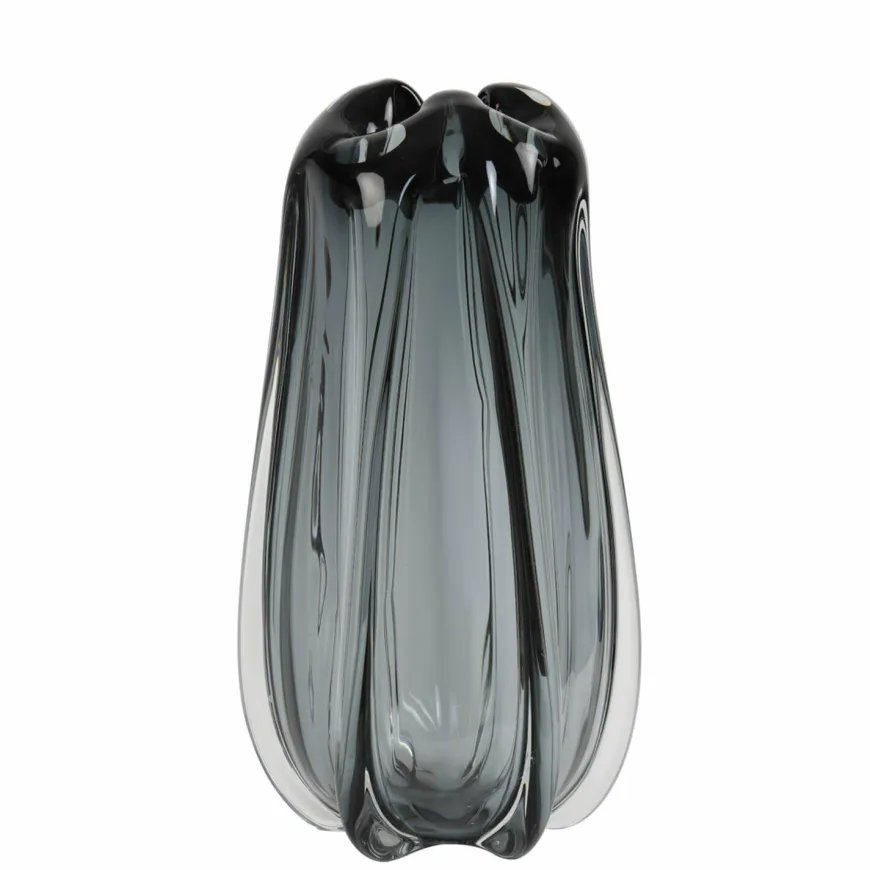 Light en Living Vaas Ø21x38 cm MURELA glas grijs