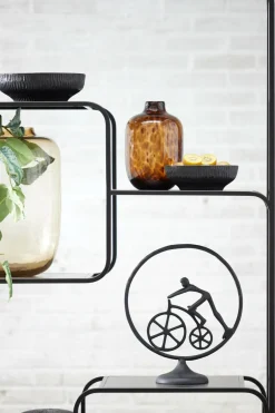 Light en Living Vaas Ø16x25 cm DAKAR Glas bruin-zwart