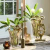 Light en Living Vaas Ø22X27 cm KAZUNO Glas helder bruin+grijs+creme