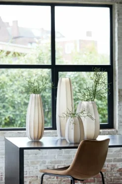 Light en Living Vaas Ø17x60 cm BRADLEY glas licht bruin