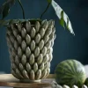 Light en Living Vaas Ø25,5x34 cm ZITA keramiek groen parelmoer